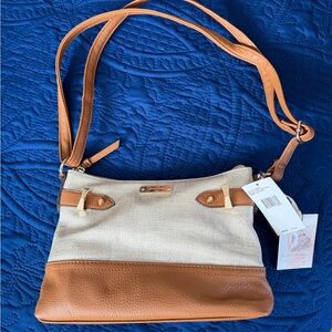 Jessica Simpson Two-Tone Tan and Cream Women's Bag